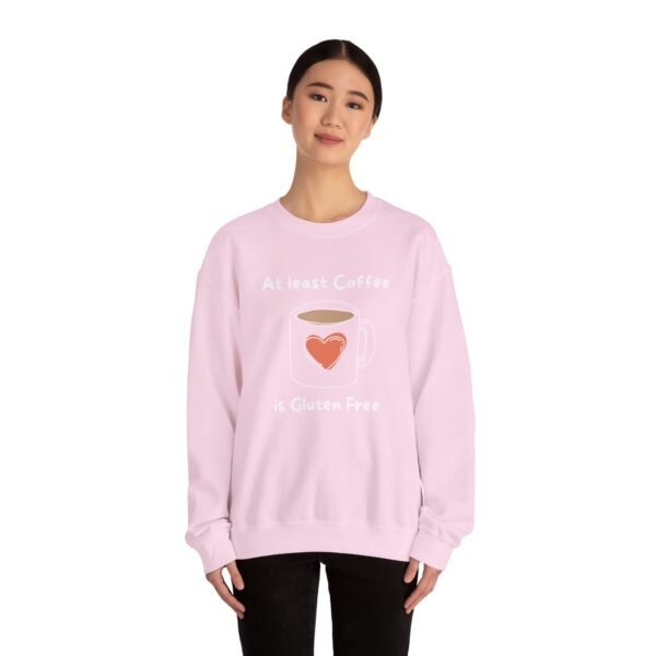 Coffee Lover Crewneck Sweatshirt - Atleast Coffee is gluten free