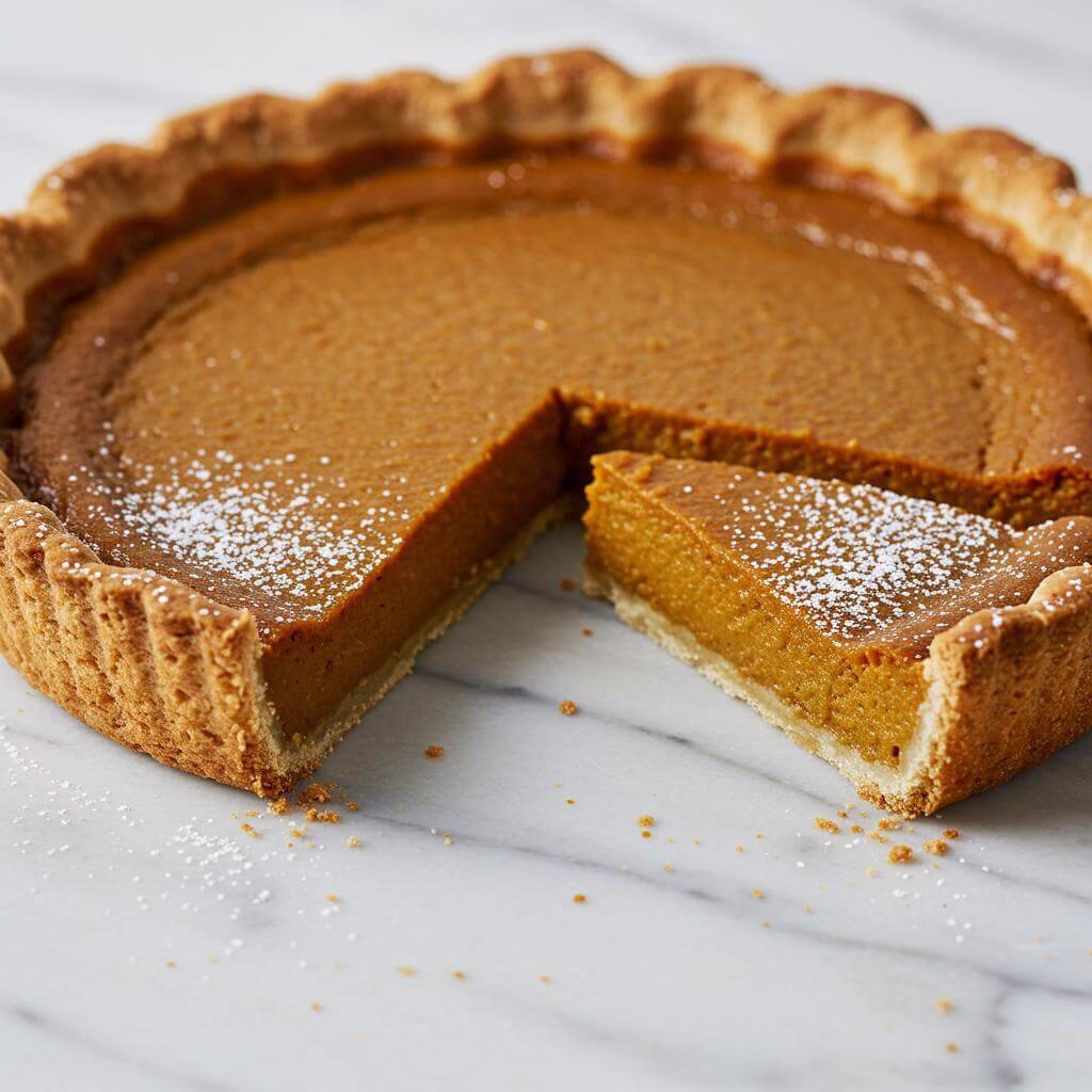 Perfectly baked gluten free pumpkin pie