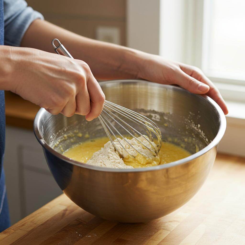 Mixing batter for gluten-free pancakes