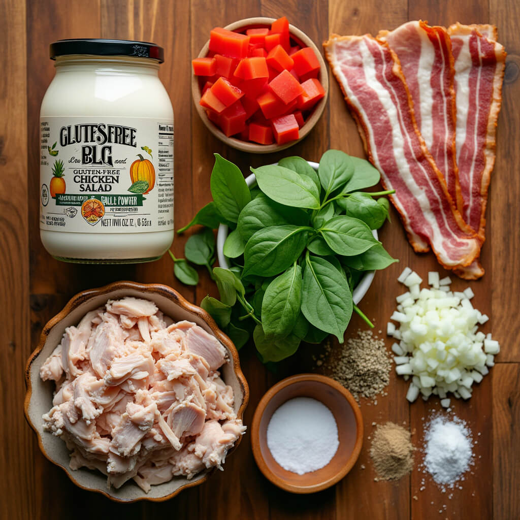 BLT Chicken Salad ingrediants