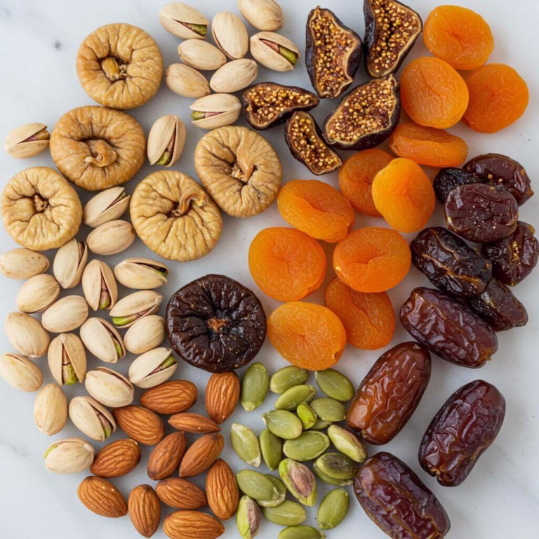 Homemade trail mix with nuts and dried fruit