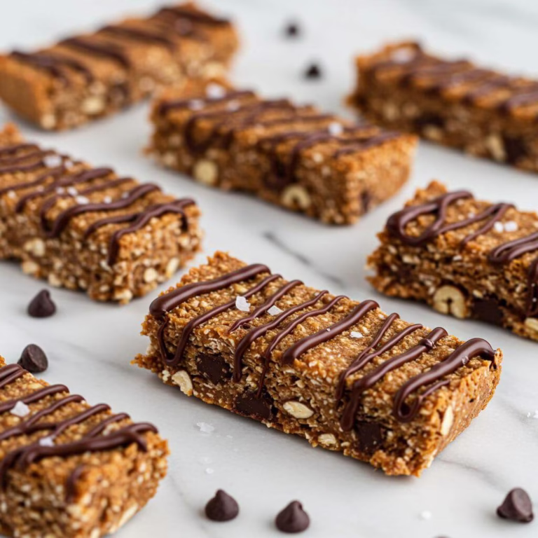 No bake gluten free protein bars on marble