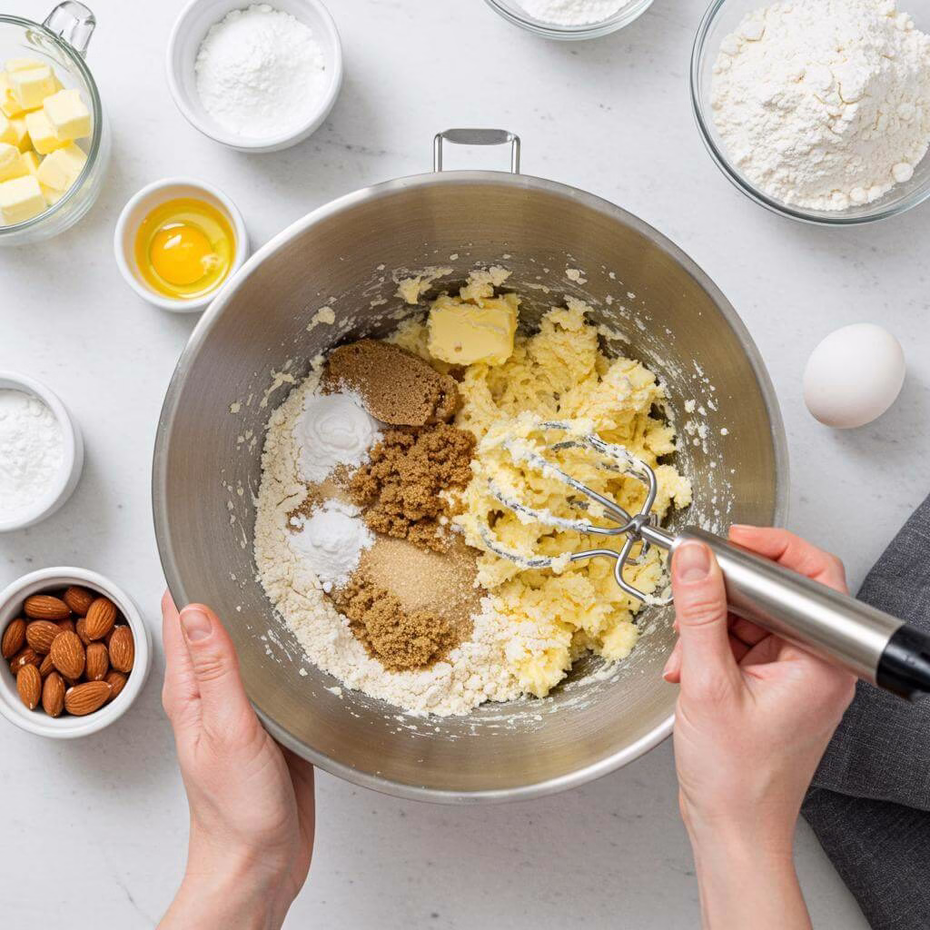 Mixing gluten free muffin batter