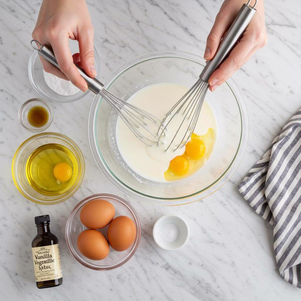 Ingredients for gluten free vanilla cake recipe