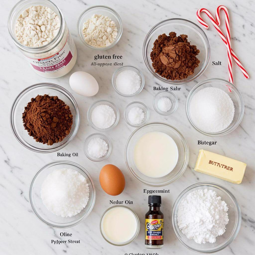 Gluten free chocolate peppermint cake ingredients